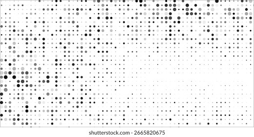Grunge medio tono gradiente de fondo. Textura de ruido de grano desvanecido. Fondo de pantalla de arena blanco y negro. Fondo pixelado retro.