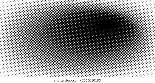 Grunge halftone gradient background. Faded grit noise texture. White and black sand wallpaper. Retro pixelated backdrop. Anime or manga style comic overlay. Vector graphic design textured template