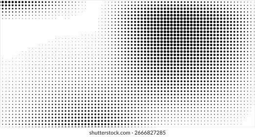 Plano de fundo gradiente de meio-tom do Grunge. Textura de ruído de grão desbotado. Papel de parede de areia branca e preta. Tela de fundo retrô pixelada