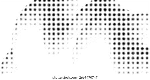 Plano de fundo gradiente de meio-tom do Grunge. Textura de ruído de grão desbotado. Papel de parede de areia branca e preta. EPS10