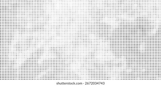 Plano de fundo gradiente de meio-tom do Grunge. Textura de ruído de grão desbotado. Papel de parede de areia branca e preta. Tela de fundo retrô pixelada