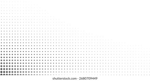 Grunge halftone gradient background. Faded grit noise texture. White and black sand wallpaper.