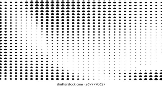 Grunge halftone gradient background. Faded grit noise texture. White and black sand wallpaper. Retro pixelated backdrop. Anime or manga style comic overlay. Vector illustration
