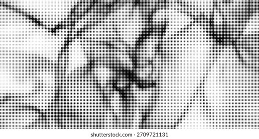 Grunge halftone gradient background. Faded grit noise texture. White and black sand wallpaper. Retro pixelated backdrop. Anime or manga style comic overlay. graphic design textured template modern	
