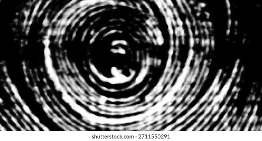Grunge halftone gradient background. Faded grit noise texture. White and black sand wallpaper. Retro pixelated backdrop. Anime or manga style comic overlay. graphic design textured template modern