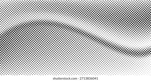 Grunge halftone gradient background. Faded grit noise texture. White and black sand wallpaper.