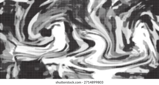 Plano de fundo gradiente de meio-tom do Grunge. Textura de ruído de grão desbotado. Papel de parede de areia branca e preta. Fundo retro pixelizado. Anime ou manga estilo história em quadrinhos. Modelo texturizado de design gráfico vetorial