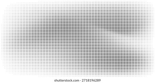 Grunge halftone gradient background. Faded grit noise texture. White and black sand wallpaper. Retro pixelated backdrop.