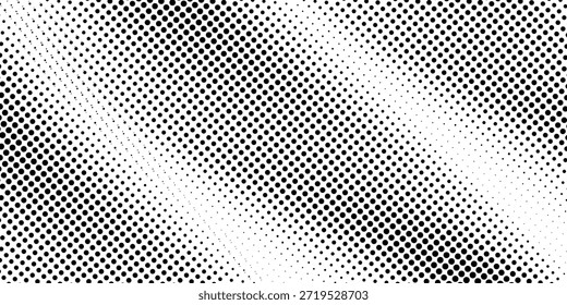 Plano de fundo gradiente de meio-tom do Grunge. Textura de ruído de grão desbotado. Papel de parede de areia branca e preta. Fundo pixelizado retrô. Anime ou manga estilo história em quadrinhos.