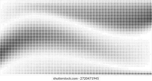Plano de fundo gradiente de meio-tom do Grunge. Textura de ruído de grão desbotado. Papel de parede de areia branca e preta. Fundo retro pixelizado. Anime ou manga estilo história em quadrinhos. Modelo texturizado de design gráfico vetorial
