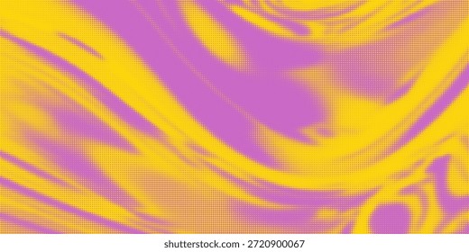 Plano de fundo gradiente de meio-tom do Grunge. Textura de ruído de grão desbotado. Papel de parede colorido. Fundo retro pixelizado. Anime ou manga estilo história em quadrinhos. Modelo de rascunho Grunge texturizado de design gráfico vetorial.
