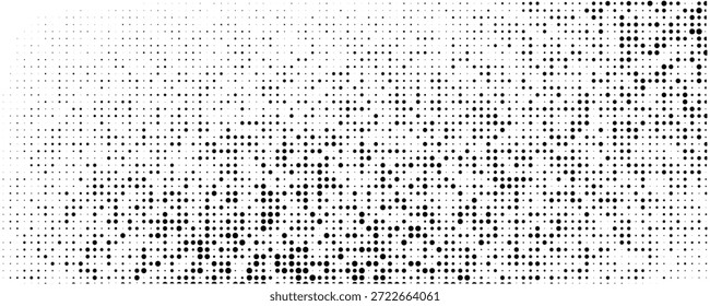 Farbverlauf-Hintergrund mit farbigen Halbtönen. Verblasste Struktur für Körnerrauschen. Weiße und schwarze Sandtapete. Retro pixelated Hintergrundbild.EPS10