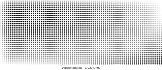 Grunge medio tono gradiente de fondo. Textura de ruido de grano desvanecido. Fondo de pantalla de arena blanco y negro. Fondo pixelado retro. Superposición de cómic de estilo anime o manga. Plantilla texturizada de Diseño gráfico de Vector
