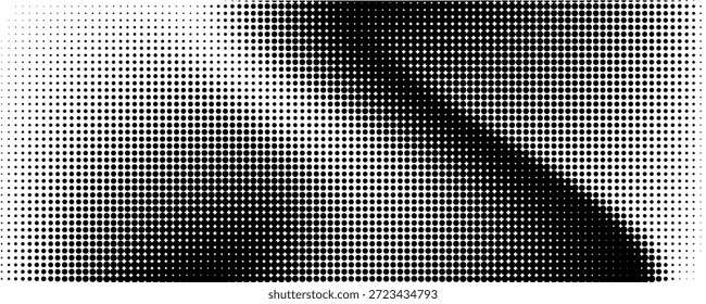 Grunge medio tono gradiente de fondo. Textura de ruido de grano desvanecido. Fondo de pantalla de arena blanco y negro. Fondo pixelado retro. Superposición de cómic de estilo anime o manga. Plantilla con textura de Diseño gráfico moderna

