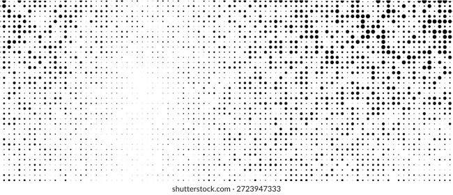 Farbverlauf-Hintergrund mit farbigen Halbtönen. Verblasste Struktur für Körnerrauschen. Weiße und schwarze Sandtapete. Retro pixelige Hintergrund.Vektor