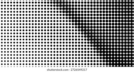 Farbverlauf-Hintergrund mit farbigen Halbtönen. Verblasste Struktur für Körnerrauschen. Weiße und schwarze Sandtapete. Retro verpixelte Kulisse.