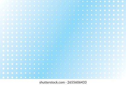 Plano de fundo gradiente de meio-tom do Grunge. Textura de ruído pontilhada desbotante. Papel de parede branco e azul. Fundo de pixel retrô. Anime ou manga estilo história em quadrinhos. Modelo texturizado de design gráfico vetorial.