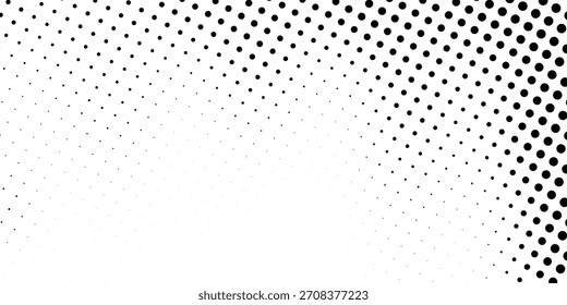 Grunge halftone gradient texture. Vanish weathered grit noise background. Fading gritty sand wallpaper. Retro pixelated backdrop. Vector textured template surface. Anime or manga style comic overlay