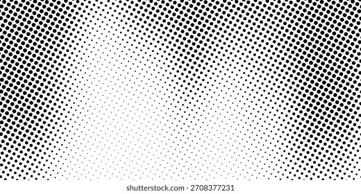 Grunge halftone gradient texture. Vanish weathered grit noise background. Fading gritty sand wallpaper. Retro pixelated backdrop. Vector textured template surface. Anime or manga style comic overlay