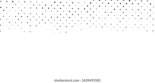 Grunge halftone gradient texture. Vanishing polka dot background. Repeating dots gradation pattern abstract