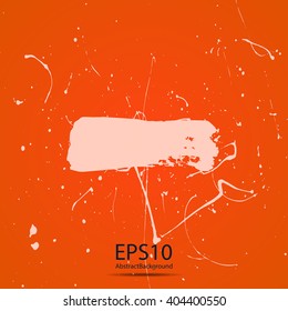 Grunge halftone ink splat with space for text or branding
