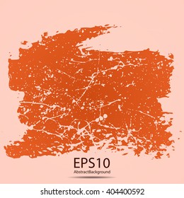 Grunge halftone ink splat with space for text or branding
