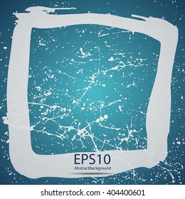 Grunge halftone ink splat with space for text or branding