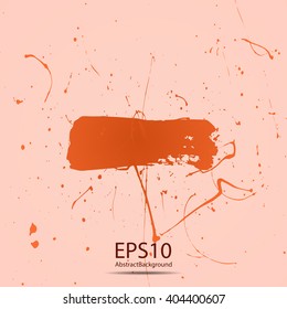 Grunge halftone ink splat with space for text or branding