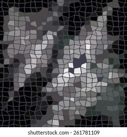 Grunge halftone mosaic hexagonal vector illustration background 