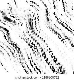 Grunge halftone pattern. Pointillism, stipplism style. Textured background with dots, circles, Points of different scale. Scalable vector graphics.