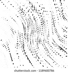 Grunge halftone pattern. Pointillism, stipplism style. Textured background with dots, circles, Points of different scale. Scalable vector graphics.