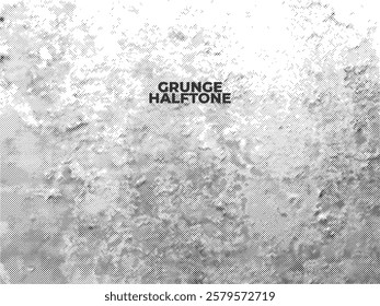 Grunge Halftone Texture with Abstract Dot Patterns for Retro and Vintage Background
