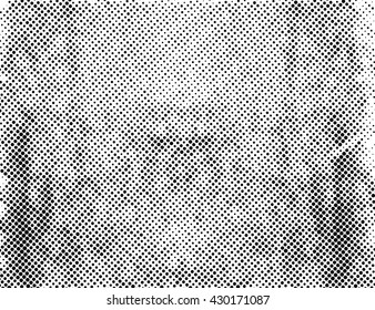 Grunge halftone texture - abstract isolated stock vector template - easy to use
