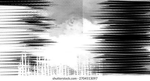 Fundo de textura de meio-tom Grunge com pontos angustiados e splatter de tinta para projetos de design vintage ou abstratos.