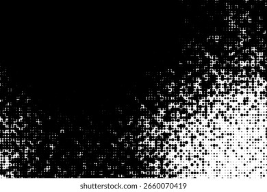 Grunge Halftone Texture with Digital Noise Effect