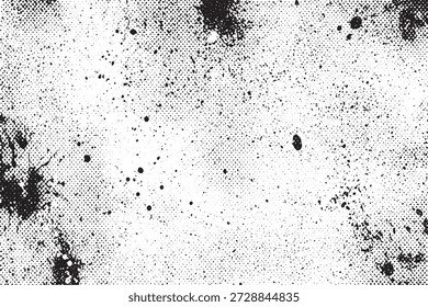 Textura de semitono de grunge con fondo de salpicadura de tinta