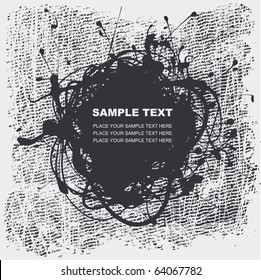 grunge halftone textures with space for your text, vector illustration