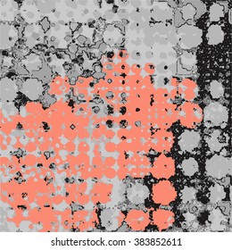 Grunge halftone vector background.