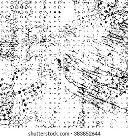 Grunge halftone vector background.