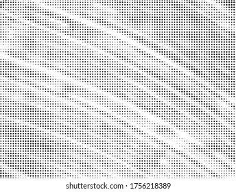 Grunge halftone vector background. Halftone dots vector texture.  Gradient halftone dots background in pop art style. Black and white pattern texture. Ink Print Distress Background . 