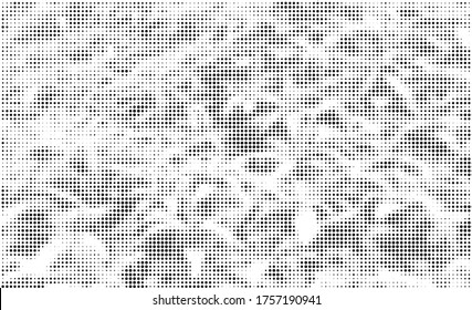 Grunge-halftone Vektorhintergrund. Halftone dotiert Vektorstruktur.  Gradient Halftone punktet Hintergrund im Pop-Art-Stil. Schwarz-Weiß-Muster Textur. Tintendruck-Hintergrund . 