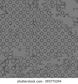 Grunge halftone vector background. Grunge halftone dots vector texture background. Dotted background Texture. Distress Overlay Circles Texture . Vector Texture .