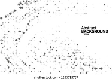 Grunge halftone vector background in vintage style. Halftone dots vector texture.Trendy modern style.  Abstract template. Abstract geometric shape.  Trendy cover design.