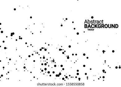 Grunge halftone vector background in vintage style. Halftone dots vector texture.Trendy modern style.  Abstract template. Abstract geometric shape.  Trendy cover design.