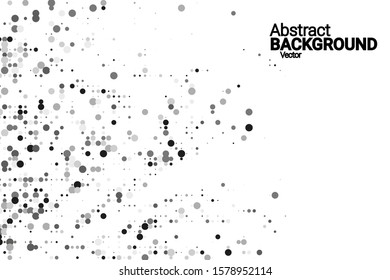 Grunge halftone vector background in vintage style. Halftone dots vector texture.Trendy modern style.  Abstract template. Abstract geometric shape.  Trendy cover design.