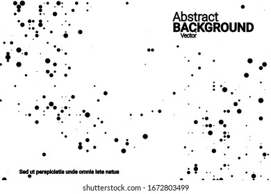 Grunge halftone vector background in vintage style. Halftone dots vector texture.Trendy modern style.  Abstract template. Abstract geometric shape.  Trendy cover design.