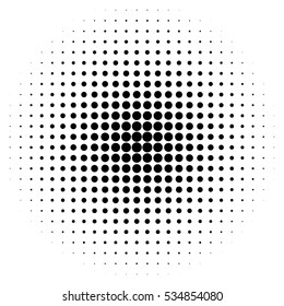Grunge halftone vector background. Vintage dots texture