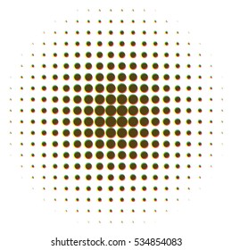 Grunge halftone vector background. Vintage dots texture