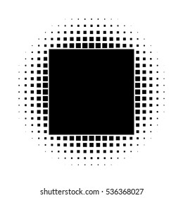 Grunge halftone vector background. Vintage dots texture