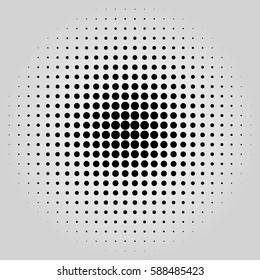 Grunge halftone vector background. Vintage dots texture